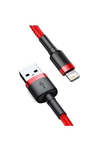 Baseus 3m Red Baseus USB Cable for iPhone14 13 12 11 Pro Max Xs X 8 Plus Cable 2.4A Fast Charging Cable for
