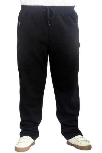 ModeXL Mode Xl Large Size Sweatpants Zippered Straight Leg 22507 Black