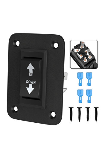 Choice1 مفتاح عكس القطبية اللحظي DaierTek UP Down 12V 30A DPDT مفتاح عكس القطبية RV Power...