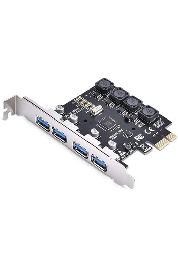 Choice1 4port NEC chip Self Powered PCIE USB 3.0 Card 4 Ports PCI Expree to USB Expansion Card Super Speed 5