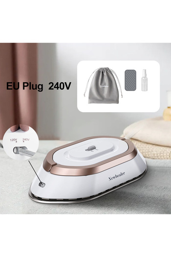 Choice1 EU Plug 220-240V Handheld Mini Electric Dry Iron 120V/220V Dual-voltage 30S Heat Non-steam Garment I