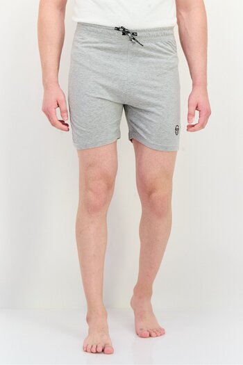 Sergio Tacchini Men Brand Logo Pajama Shorts, Grey