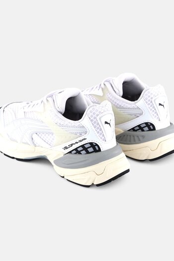 Puma x Select Kids Boy Velophasis Lace Up Running Shoes, White