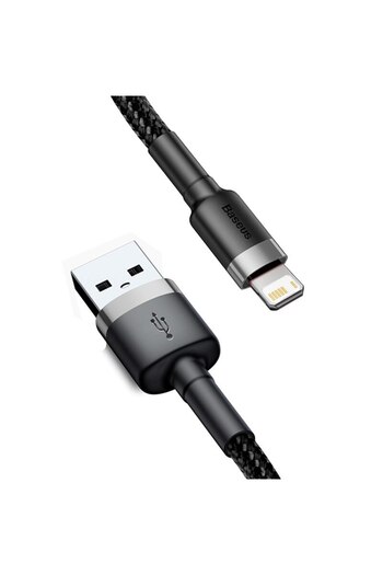 Baseus 2m Gray Baseus USB Cable for iPhone 14 13 Pro Max Fast Charging USB Cable for iPhone 12 Mini Pro Max
