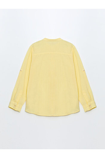 LC Waikiki Judge Collar Textured Boy's Shirt