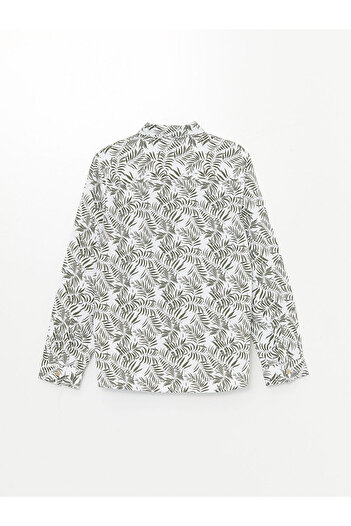 LC Waikiki Patterned Linen Blended Boy's Shirt