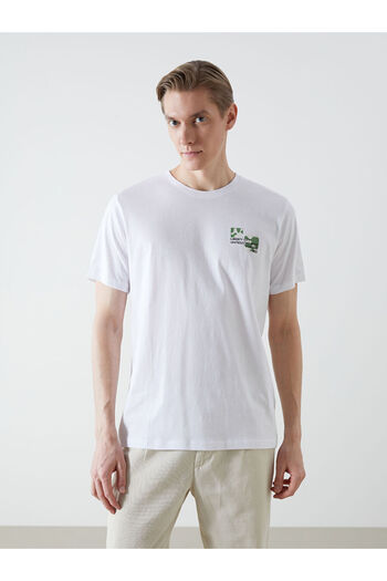 LC Waikiki Crew Neck Short Sleeve Printed Combed Cotton Men's T-Shirt