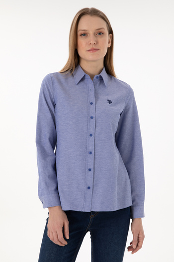 U.S. Polo Assn. Dámská základní košile Saks s dlouhým rukávem 50297002 -Vr045