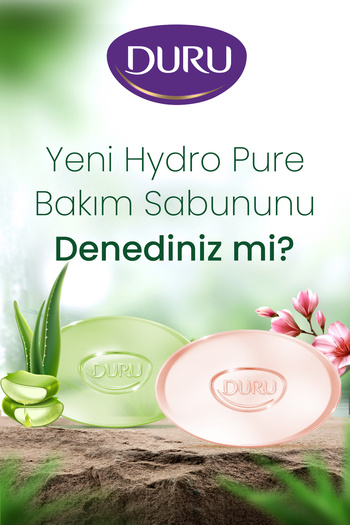 Duru Hydro Pure Sakuraçiçeği 6 Adet Sabun 3x270 gr Gluten İçermez