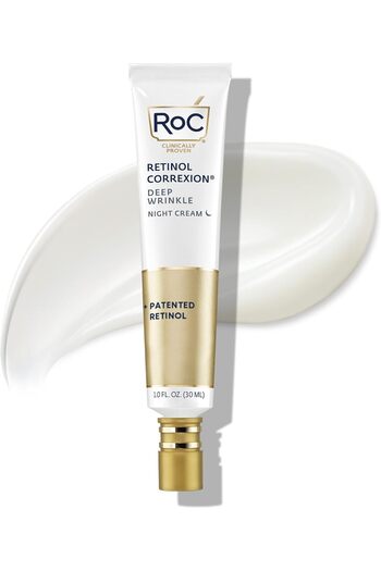 Roc RoC Retinol Correxion Deep Wrinkle Anti-Aging Night Cream, Daily Face Moisturizer with Shea Butter,