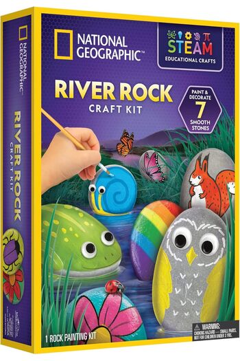 NATIONAL GEOGRAPHIC River Rock Craft Kit, Multicolour, Small