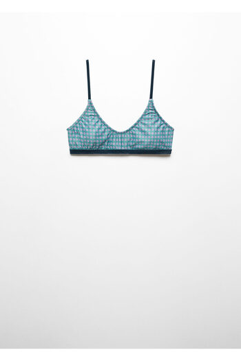 MANGO Woman Sutien pentru fete Petrol Blue 67040482