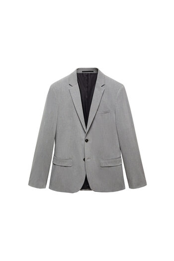 MANGO Woman Gray Men's Blazer Jacket 67140623