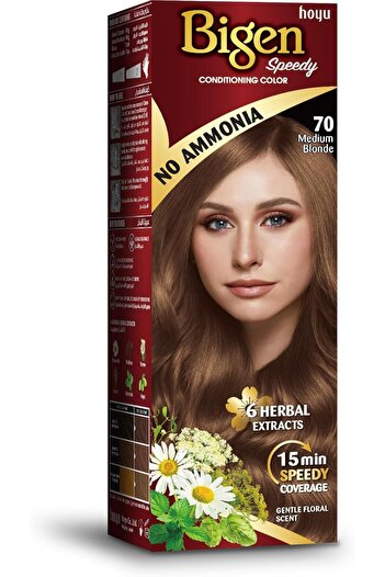 BİGEN Pigment Speedy Hair Dye 40g Ammonia Free 70 Medium Blonde