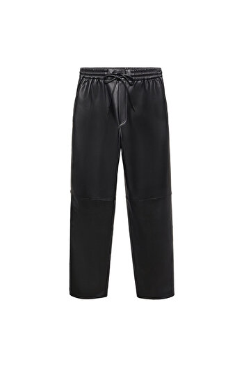 MANGO Woman Women's Black Pants 77275648