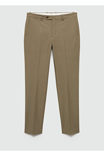 MANGO Men's Green Trousers 77200588
