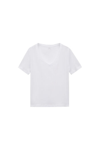 MANGO White Women's T-Shirt 77120582