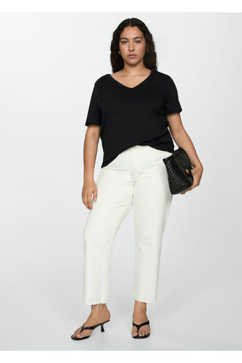 MANGO Siyah Kadın  T-Shirt 77120582