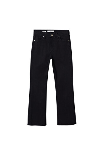 MANGO Black Denim Women's Trousers47010145