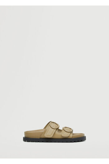 MANGO Khaki Women's Sandals 37110655