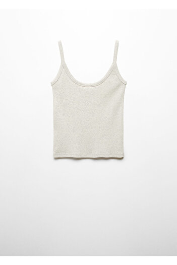 MANGO Woman Metal Gray Women's Bustier 67013700