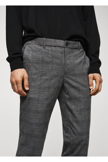 MANGO Woman Gri Erkek  Pantolon 67100636