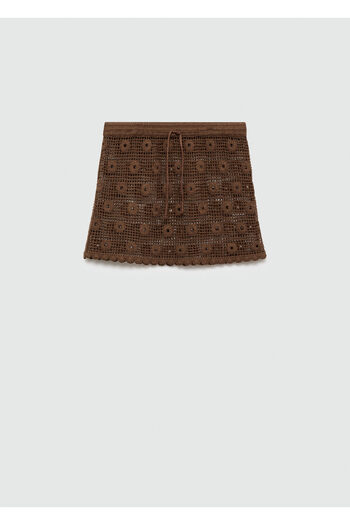 MANGO Woman Brown Women's Skirt 67039226