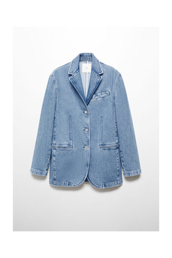 MANGO Woman Jacheta denim cu nasturi