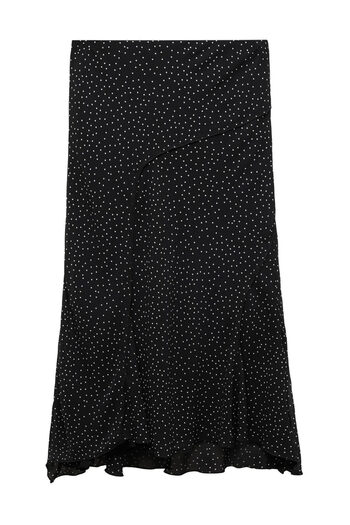 MANGO Woman Polka dots midi skirt