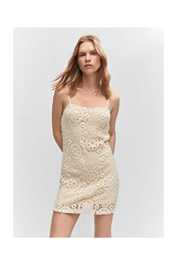 MANGO Woman Crochet short dress