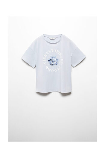 MANGO Kids Tricou imprimat cu detalii în relief