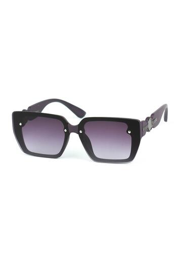 Di Caprio Women's Purple Uv400 Protection Rectangular Model Sunglasses