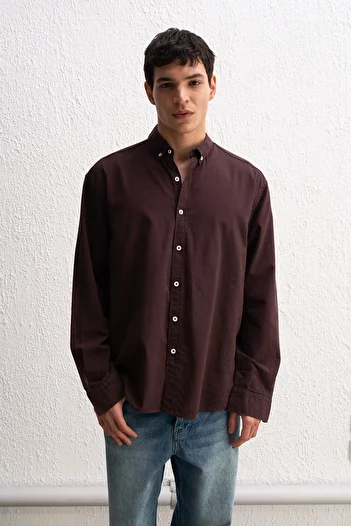 GIESTO ΠΟΥΚΑΜΙΣΟ OVERSIZED DRAPE ΕΛΑΦΡΥ ΛΙΝΟ