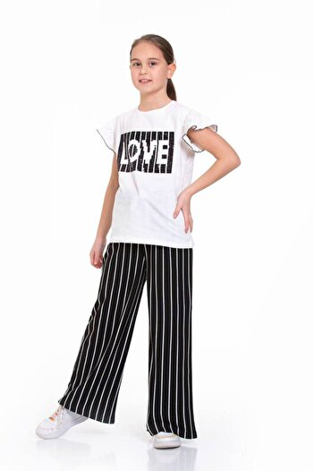 Store Çizgili Pantolon ‘lu Takım