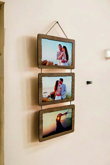 HANEM Drawstring Wooden 3-piece 15x21 Photo frame
