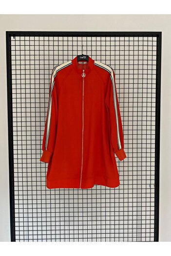 Armine TREND New Season Striped Sleeve Detailed Zippered Tunic