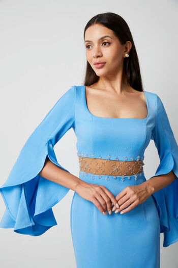femi9 Ruffled cuffs dress