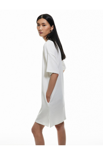 Koton Three Thread Cotton Pocket Crew Neck Short Sleeve T-Shirt Dress