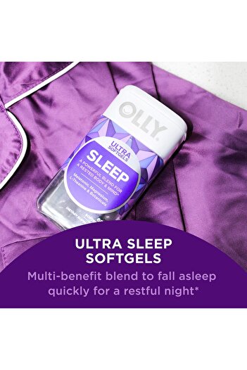 OLLY Ultra Strength Sleep Softgels, 10mg Melatonin, L-Theanine, Chamomile, Magnesium, 60ct (2-Pack)