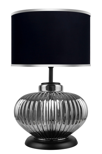 MINIMAL ETICARET VE BILGI TEKNOLOJILERI Ellipse Silver Chrome Glass Lampshade