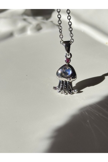 Harlofia Jewelry Çelik Jellyfish Minimal Denizanası Kolye