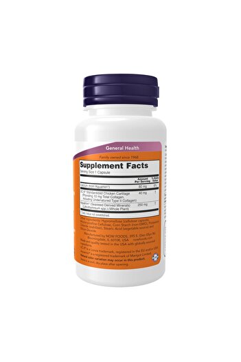 Now Foods Supplements, UC-II Type II Collagen with Undenatured Type II Collagen, 120 Veg Capsules
