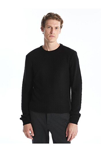 LC Waikiki Crew Neck Long Sleeve Men's Knitwear Sweater (W4)