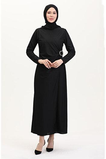 sefamerve Black Team Look Dress 4740-03