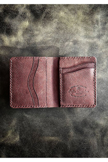 Safir Leather Babil Кава Нубук Шкіряний Гаманець
