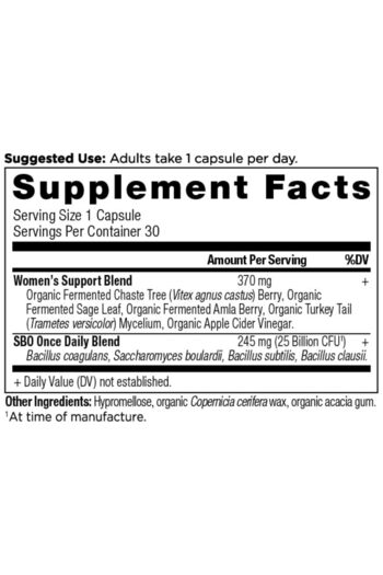 ANCIENT NUTRITION Probiotics for Women, 30ct, Digestive Support, Reduces Bloating, 25B CFUs*