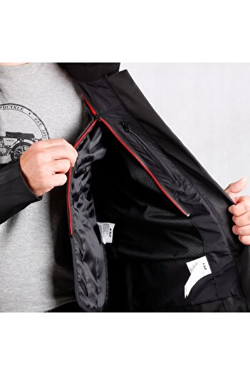 LS2 Sepang 4 Season Motorcycle Jacket Black-Grey-Red