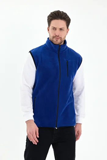 monox Men's Full Zipper Sports Fleece Vest