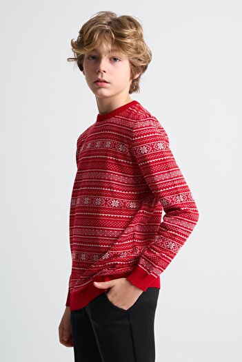 ALEXANDERGARDI Crew Neck Children's Knitwear Sweater (C23-7103)