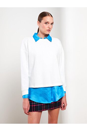 LC Waikiki Crew Neck Plain Long Sleeve Women's Sweatshirt (W2)